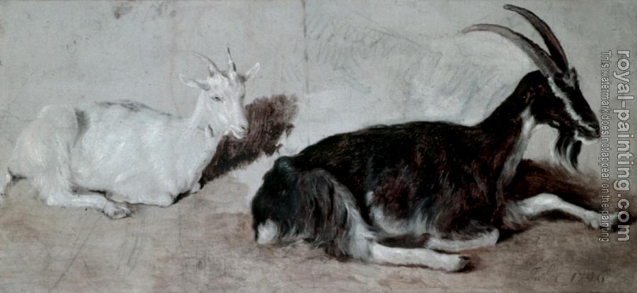 Jacques-Laurent Agasse : Two Goats